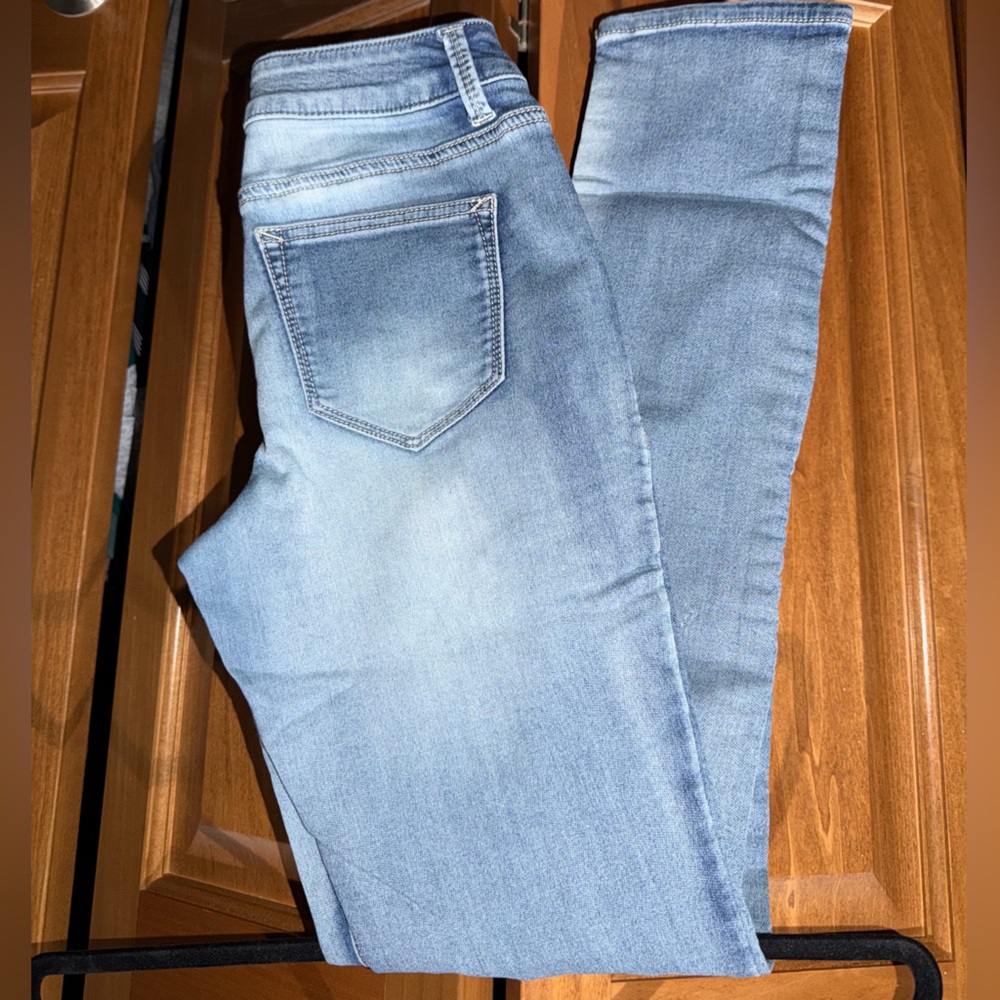 Maurices skinny jeans with distressing